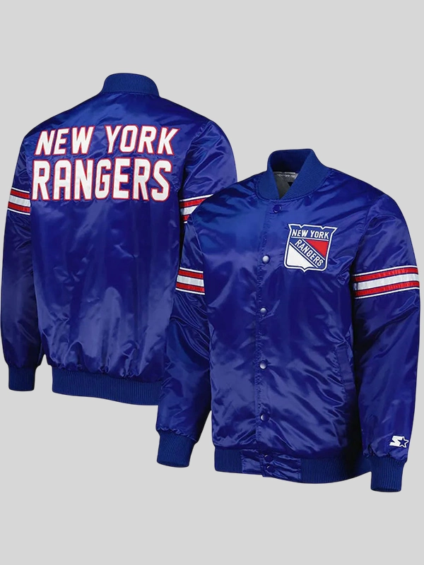 New York Rangers Jacket Blue New York Rangers Jacket Blue