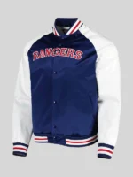 New York Rangers Letterman Jacket blue and White