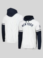 New York Yankees Jersey Hoodie White