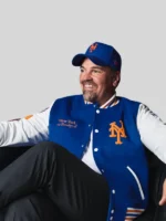 New York or Nowhere x New Era x New York Mets Varsity Jacket Blue
