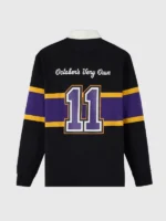 OVO Wilfrid Laurier University Rugby Black Polo Shirt
