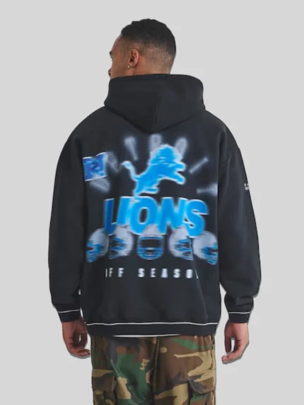 Off Season Detroit Lions Black Hoodie