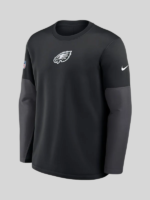 Philadelphia Eagles Black Sideline Coach Long Sleeve T Shirt