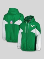 Philadelphia Eagles Mitchell & Ness Windbreaker Green Jacket