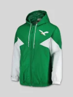 Philadelphia Eagles Mitchell & Ness Windbreaker Jacket Green
