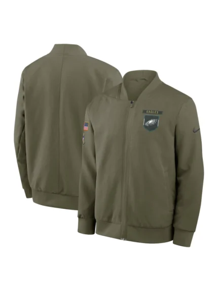 Philadelphia Eagles Salute to Service Bomber Jacket 2025