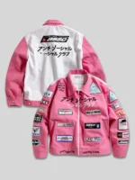 Pink PATCHED UP RACING JACKET