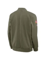 Pittsburgh Steelers Nike 2025 Salute to Service Bomber Jacket Olive