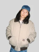 Quilted Faux Fur Work Supreme x Dickies Reversible Jacket Brown