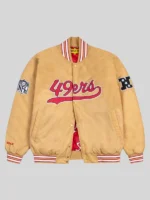 San Francisco 49ers GOLF WANG Satin Jacket Gold