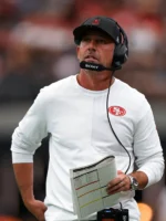 San Francisco 49ers Kyle Shanahan Nike Sideline Coach Long Sleeve Shirt White