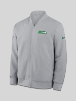 Seattle Seahawks Nike 2025 Rivalries Sideline Bomber Grey Jacket