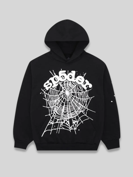 Sp5der OG Web Black Hoodie