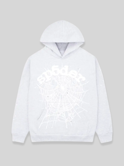 Sp5der OG Web Heather Grey Hoodie