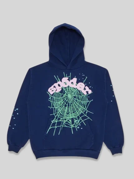 Sp5der OG Web Navy Hoodie