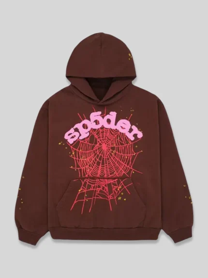 Sp5der Web Hoodie Brown