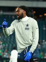 Trevon Diggs Dallas Cowboys Sideline Long Sleeve T-Shirt Grey