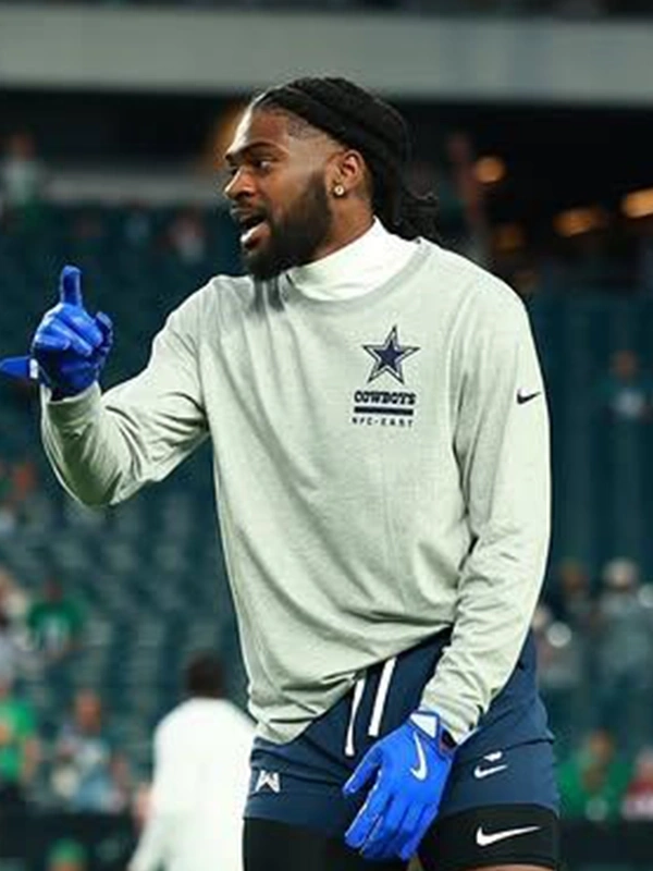 Trevon Diggs Dallas Cowboys Sideline Long Sleeve T-Shirt Grey Trevon Diggs Dallas Cowboys Sideline Long Sleeve T-Shirt Grey
