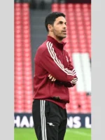 UEFA Champions Mikel Arteta Maroon Jacket
