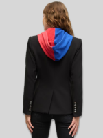 Veronica Beard Black Buffalo Bills Dickey Jacket