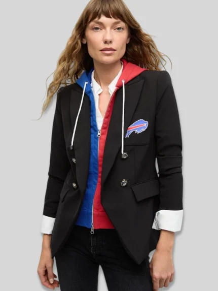 Veronica Beard Buffalo Bills Dickey Black Jacket