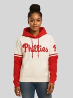 Women Phillies Fan White Hoodie