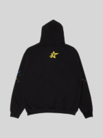 sp5der Pink Logo Black hoodie