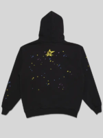 sp5der pink v2 hoodie Black