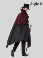 Black vampire halloween costume