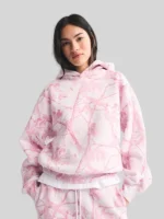 Abercrombie Hoodie Light Pink Camo