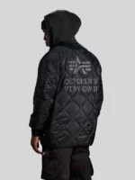 Alpha Industries x October's Very Own ALS-92 Polyester Liner Jacket In Black