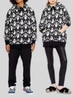 Bape X Coach Hoodie Black and White
