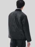 Barbour Transport Wax Cotton Black Jacket