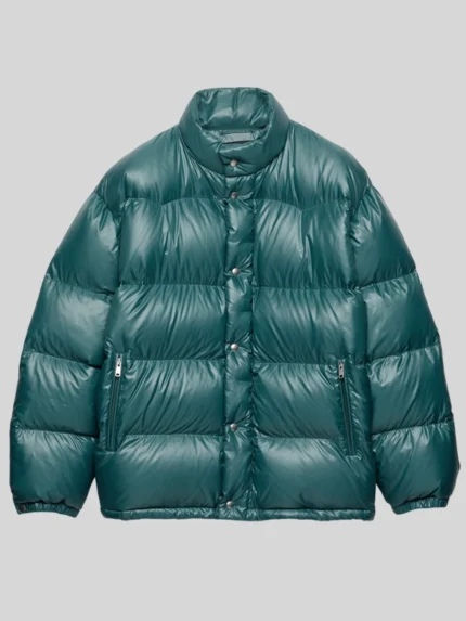 Blue prada puffer jacket ladies