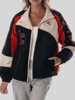 Caitlin Clark Kansas City Chiefs Colorblock Track Jacket