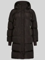 Dark Brown Lucette Puffer Jacket Coat Neo Noir
