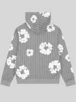 Denim Tears Pinstripe Wreath Grey Hoodie