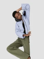 JW Anderson x Moncler Striped Blue Puffer Jacket