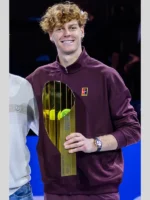 Jannik Sinner Erste Bank Open 2025 Jacket Maroon