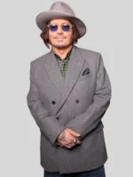 Johnny Depp Paris Fashion Week 2025 Grey Blazer