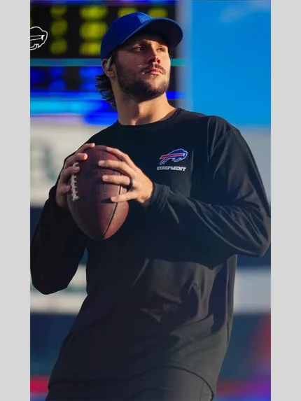Josh Allen Buffalo Bills Black Long Sleeve T-Shirt