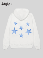 Kymas White Hoodie Star