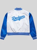 Los Angeles Dodgers Cropped Satin Jacket