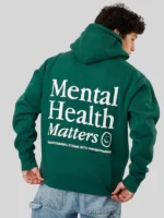 Men's Mental Health Matters Hoodie Green