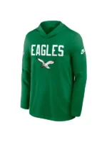 Men's Nike Kelly Green Philadelphia Eagles Big & Tall Alt Pack Dri-FIT Long Sleeve Hoodie T-Shirt
