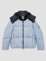 Moncler x JW Anderson Striped Puffer Jacket Blue