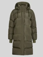 Neo Noir Lucette Puffer Jacket Coat In Green