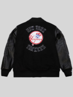New York Yankees Out Varsity Jacket Black