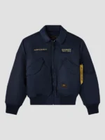 OVO x Alpha Industries Bomber Jacket Blue