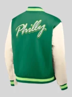 Philadelphia Eagles Nike Rewind Legacy Bomber Green Jacket